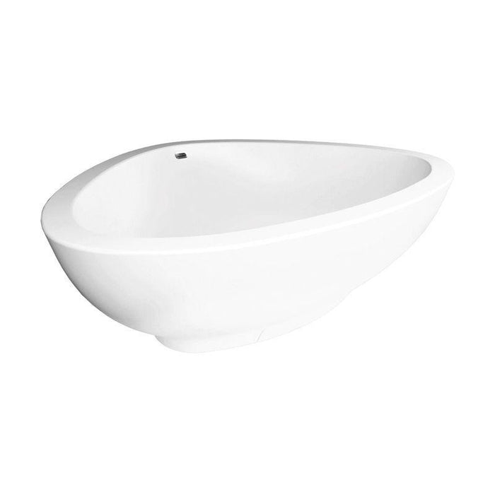 Axor White Massaud Soaking Bath Tub Free Standing with Drain and Overflow