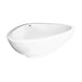 Axor White Massaud Soaking Bath Tub Free Standing with Drain and Overflow