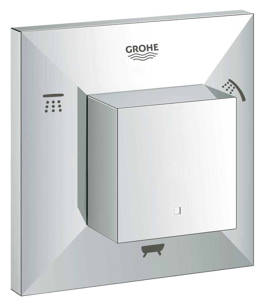Grohe 19799000 Allure Brilliant 4 Inch Five Port Diverter Trim in Chro ...
