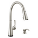 Delta AUBURN: Single Handle Pull-Down Kitchen Faucet with Soap Dispenser and Touch2O Technology