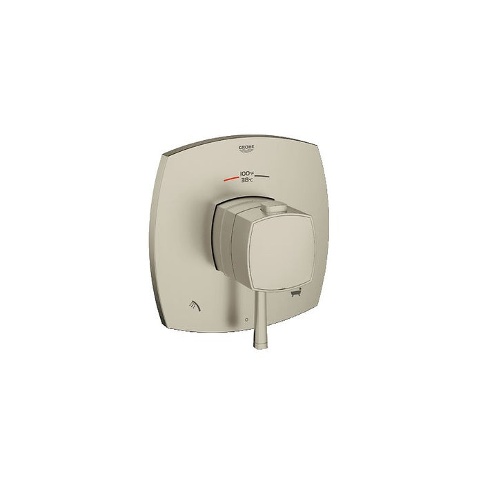 Grohe 19939 Grandera Dual Function Thermostatic Shower Trim with Integrated Volume Control and 2-Way Shower/Bath Diverter