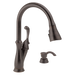Delta Arabella: Single Handle Pull-Down Kitchen Faucet with Soap Dispenser and ShieldSpray