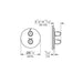 Grohe Grohtherm 1000 Thermostatic Trim with Integrated Volume Control