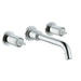 Grohe 20173-PARANT Atrio 7 5/8 Inch Double Handle M-Size Wall Mount/Widespread Bathroom Faucet