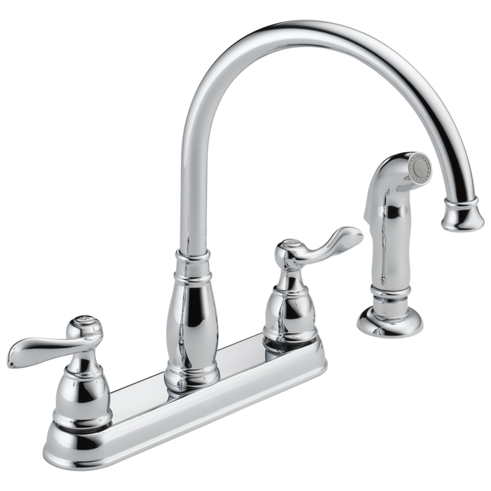 Delta 21996LF Foundations Two Handle Kitchen Faucet