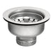 Moen Steel 3 - 1/2" Basket Strainer with Drain Assembly in Satin