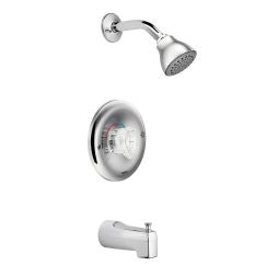 Moen 2353 Posi-Temp Pressure Balanced Tub and Shower Trim with 2.5 GPM in Chrome