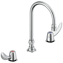 Load image into Gallery viewer, Delta Commercial 23C6: Two Handle Widespread Bathroom Faucet with Gooseneck Spout - Less Pop-Up
