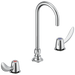 Delta 23C672 Two Handle Widespread Bathroom Faucet with Gooseneck Spout - Less Pop-Up