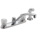 Delta 2402LF Classic Two Handle Kitchen Faucet with Spray