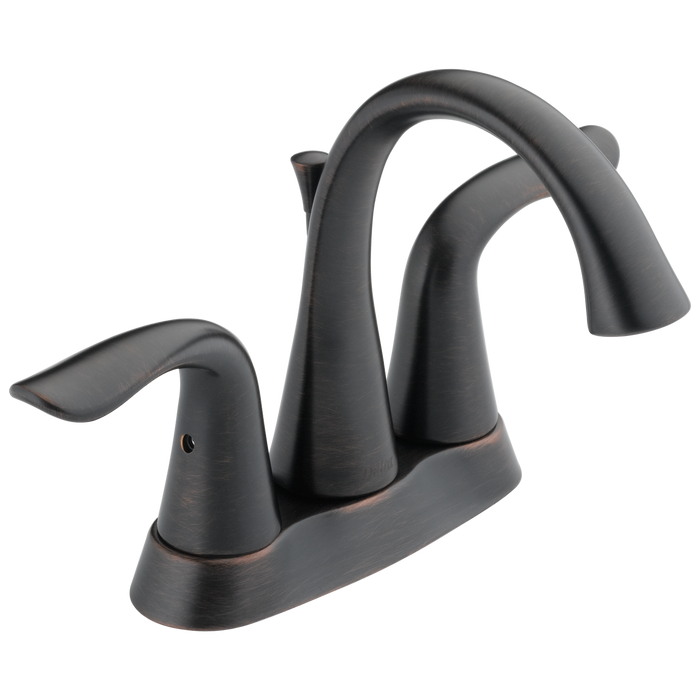 Delta Lahara: Two Handle Tract-Pack Centerset Bathroom Faucet