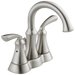 Delta 25962LF-SS-ECO Mandara 7 1/4" Two Handle Center Set Bathroom Sink Faucet with Pop-Up Drain