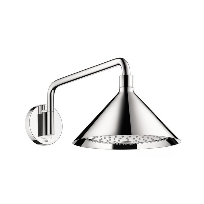 Axor Front Wall Mount 11" 2.5 GPM 2-Jet Rain Shower Head with Shower Arm