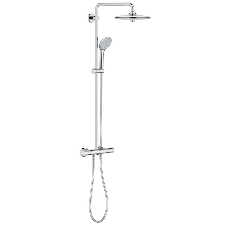 Grohe 26128 Euphoria 260 2.5 GPM Shower System with Multi Function Shower Head, Slide Bar, Hand Shower and 17-3/4 Inch Swivel Shower Arm