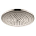 Hansgrohe Croma 1.8 GPM Single Function Rain Shower Head with Quick Clean and Eco Right Technologies in Brushed Nickel