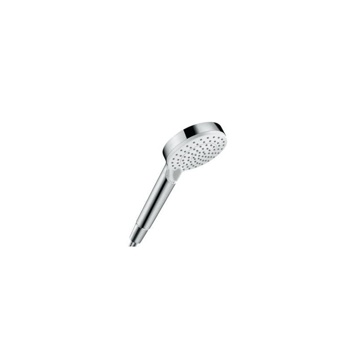 Hansgrohe Crometta 1.8 GPM Single Function Hand Shower with Quick Clean and Eco Right Technologies in Chrome/White