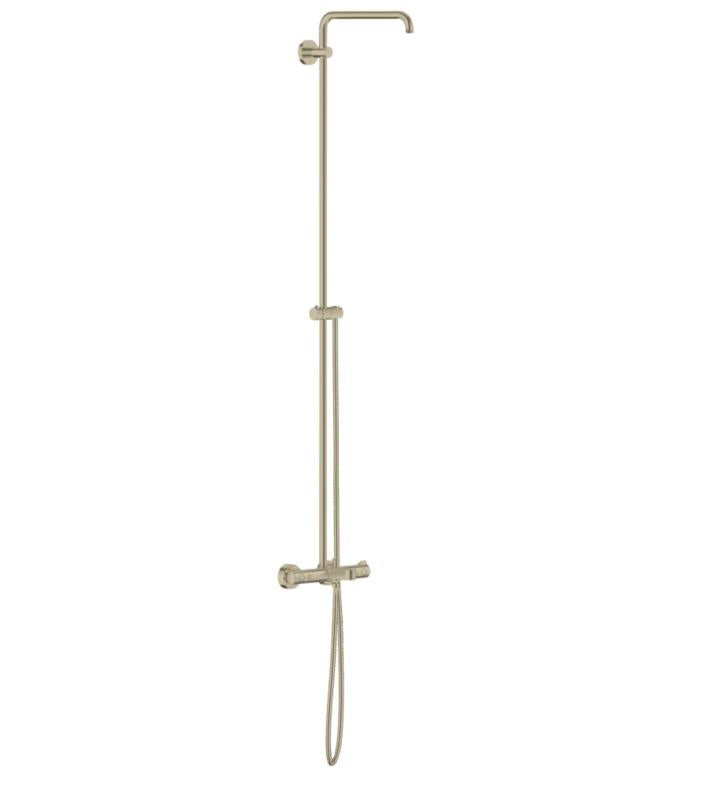 Grohe 26490 Euphoria Double Handle Thermostatic Shower System 57-15/16 Inch Center to Center with Tub Filler