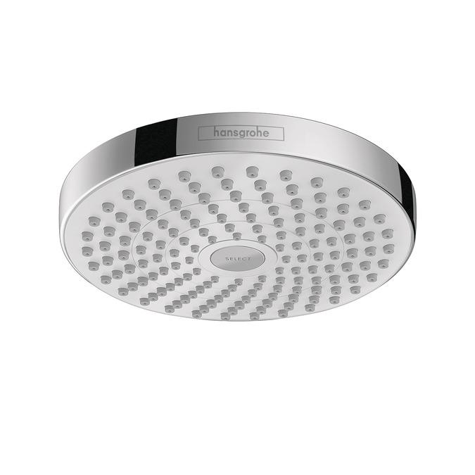 Hansgrohe Croma Select S Multi Function 2 GPM Shower Head in Chrome/White