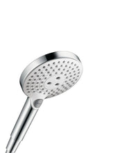 Load image into Gallery viewer, Hansgrohe 26531401 Raindance Select S 2.5 GPM Multi-Function Handshower with Select, Air Power, and Quick Clean Technologies in Chrome/White
