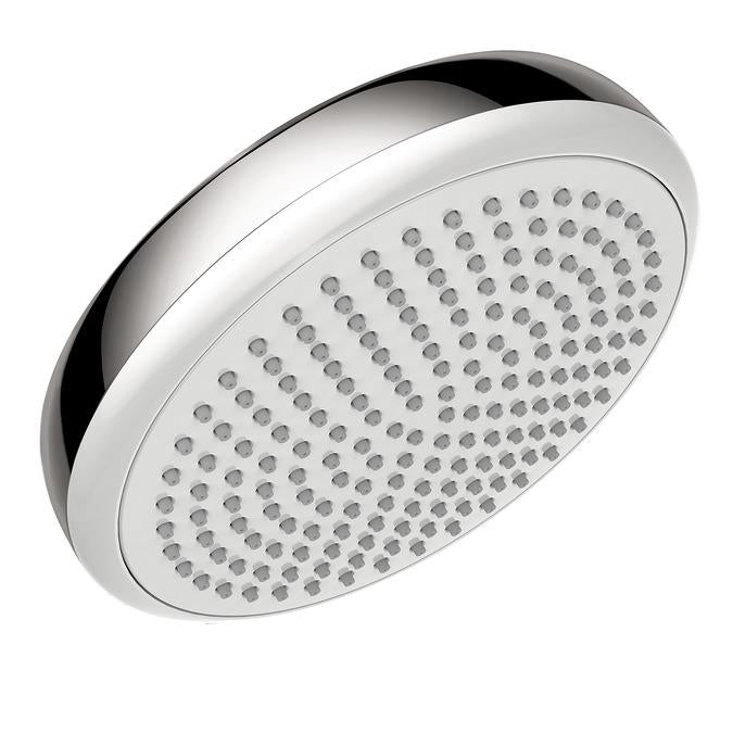 Hansgrohe Crometta 2 GPM Single Function Shower Head with Quick Clean and Eco Right Technologies in Chrome/White