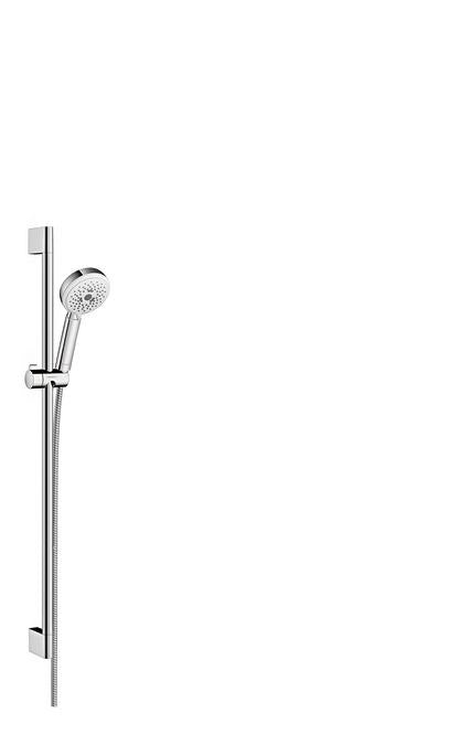 Hansgrohe Crometta 2 GPM Multi Function Hand Shower with AirPower and Quick Clean Technologies with Slide Bar and Hose