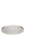 Hansgrohe Crometta 2 GPM Single Function Rain Shower Head with Quick Clean and Eco Right Technologies in Brushed Nickel