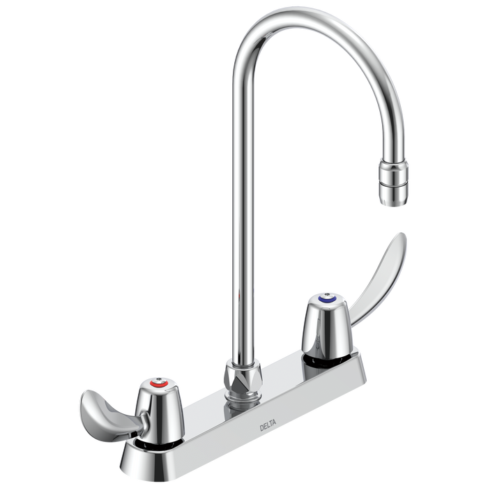 Delta Commercial 26C3: 8" Cast Deck Mount Faucet