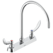 Delta Commercial 26C3: Two Handle 8" Cast Deck Mount Faucet