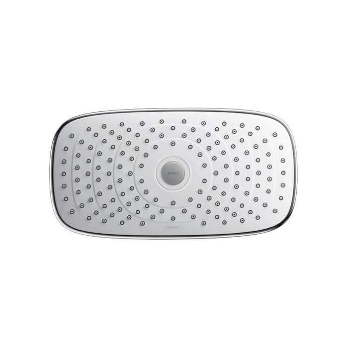 Hansgrohe 27387401 Raindance Select E Multi Function 2.5 GPM Shower Head in Chrome/White