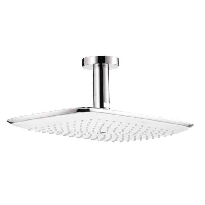 Hansgrohe Pura Vida Rain 2.5 GPM Shower Head - Shower Arm Included in Chrome/White