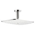 Hansgrohe Pura Vida Rain 2.5 GPM Shower Head - Shower Arm Included in Chrome/White