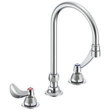 Load image into Gallery viewer, Delta Commercial 27C1 / 27C2: Two Handle 8&amp;quot; Below Deck Mount Faucet with Limited Swing Spout
