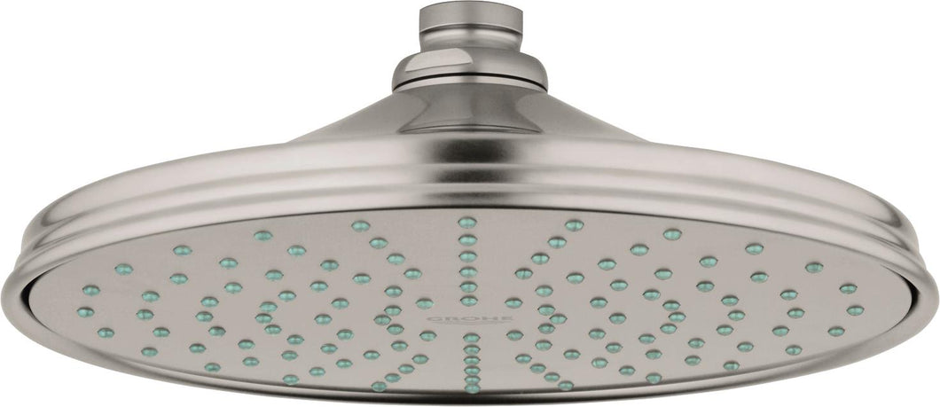 Grohe 28375 Rainshower Rustic 2.5 GPM Rain Wall/Ceiling Mount Bathroom Shower Head One Spray with Dream Spray Technology