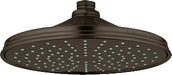 Grohe Rainshower Rustic 2.5 GPM Rain Wall/Ceiling Mount Bathroom Shower Head One Spray with Dream Spray Technology