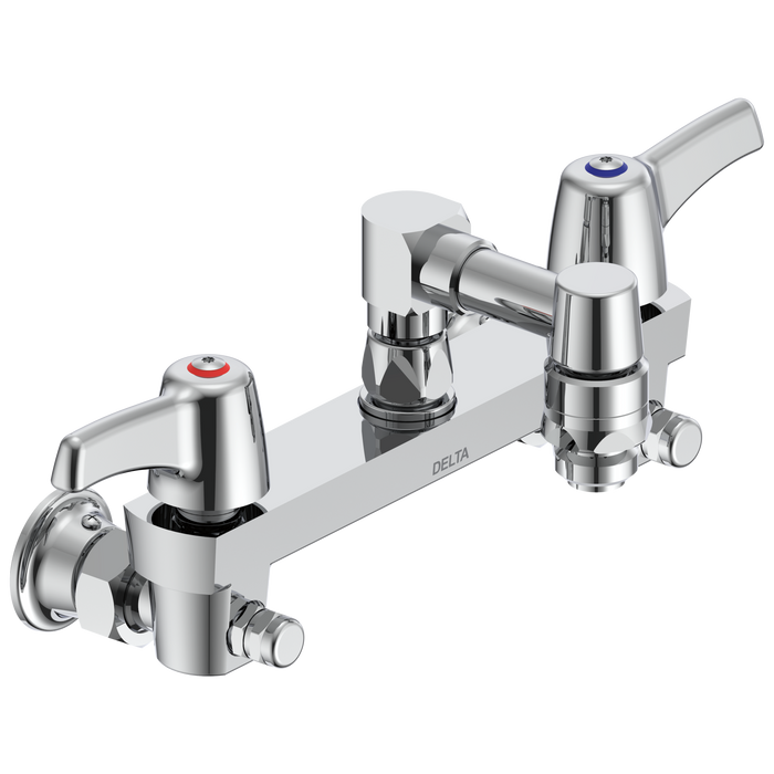 Delta 28C2063 Commercial Two Handle 8" Wall Mount Service Sink Faucet