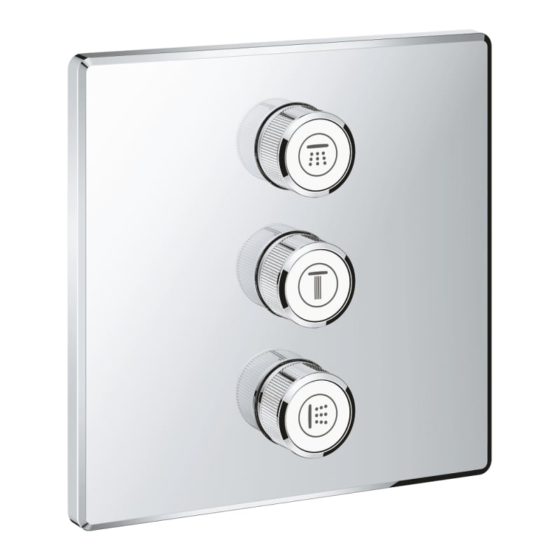 Grohe 29127000 Grohtherm Smart Control Triple Function Diverter Trim Only with EcoJoy - Less Rough-In Valve
