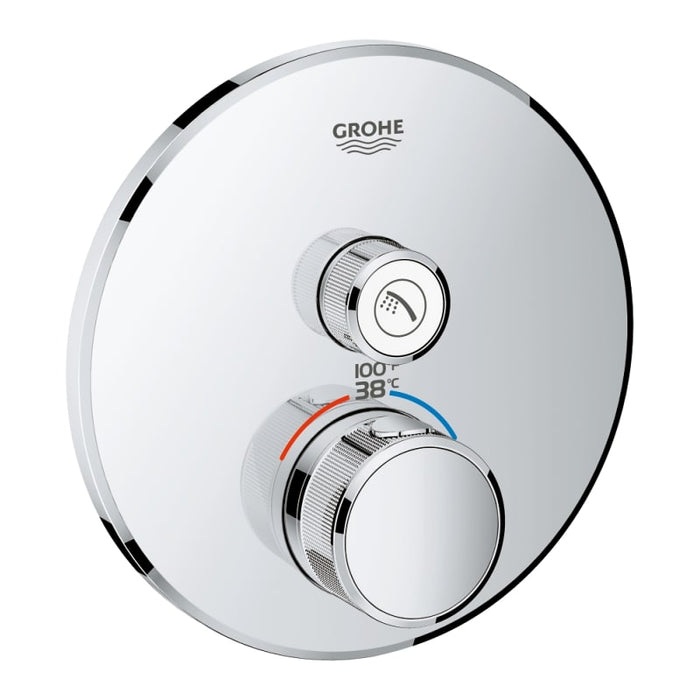 Grohe 29136 Grohtherm Smart Control Single Function Thermostatic Trim with Control Module