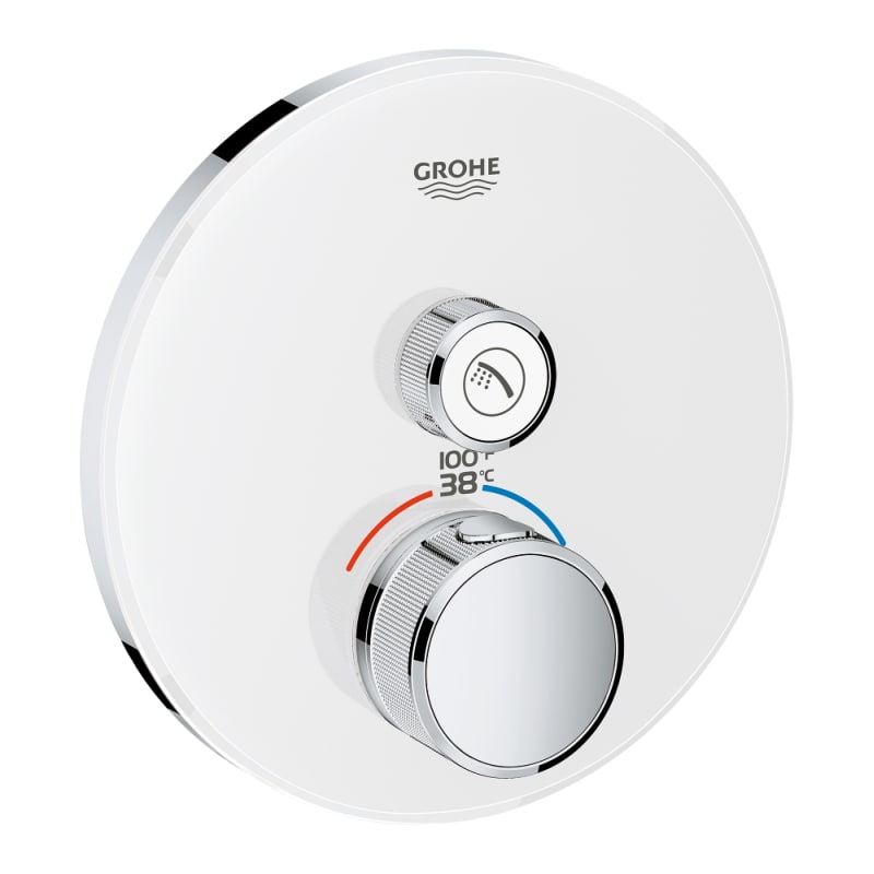 Grohe 29159LS0 Grohtherm Smart Control Single Function Thermostatic Valve Trim Only with Smart Control, EcoJoy, and Turbo Stat