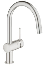Load image into Gallery viewer, Grohe 31378 Minta Pull-Down High-Arc Kitchen Faucet with 2-Function Locking Sprayer
