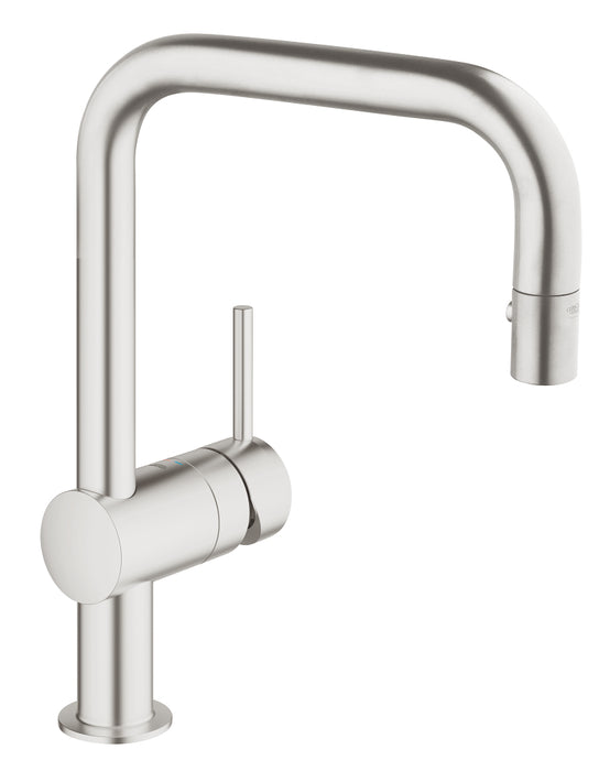 Grohe Minta Pull-Down Kitchen Faucet with 2-Function Locking Sprayer