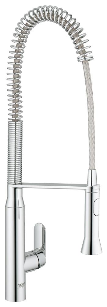 Grohe 32951 K7 Pre-Rinse Kitchen Faucet with 2-Function Toggle Sprayer ...