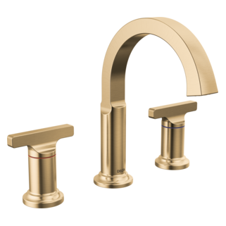 Delta Tetra: Two Handle Widespread Bathroom Faucet