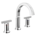 Delta Tetra: Two Handle Widespread Bathroom Faucet