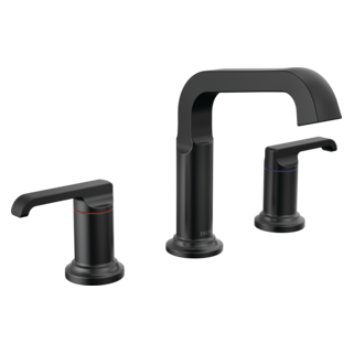 Delta Tetra: Two Handle Widespread Bathroom Faucet