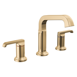 Delta Tetra: Two Handle Widespread Bathroom Faucet