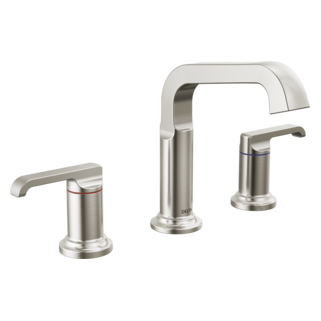 Delta Tetra: Two Handle Widespread Bathroom Faucet
