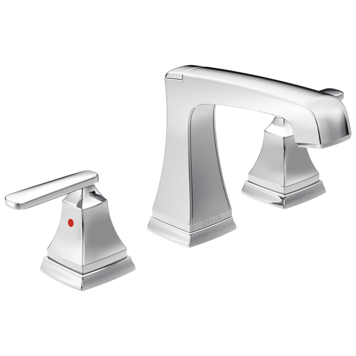 Delta 3564 Two Handle Widespread Bathroom Faucet with EZ Anchor
