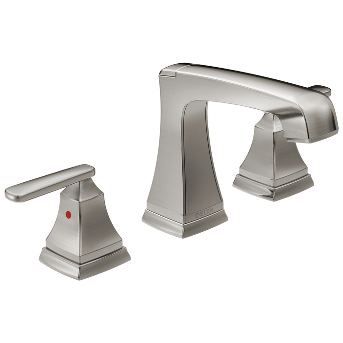Delta 3564 Two Handle Widespread Bathroom Faucet with EZ Anchor