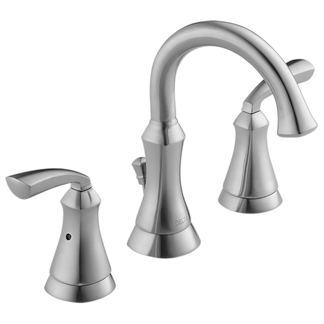 Delta 35962LF-SS-ECO Mandara 7" Two Handle Widespread Bathroom Sink Faucet with Pop-Up Drain