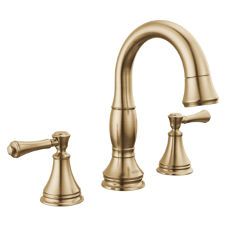 Delta Cassidy: Two Handle Widespread Pull Down Bathroom Faucet